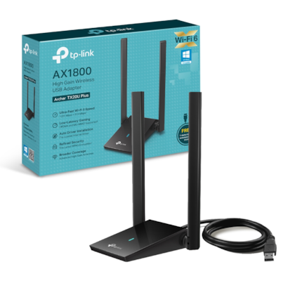 Adaptador De Rede Wireless Tp-link Archer Tx20u Plus Ax 1800 Dual Band 2.4/5.0ghz Tx20u Plus(us) Ver 1.0
