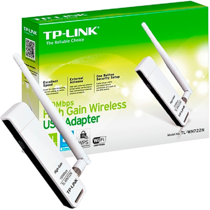 Adaptador De Rede Wireless Tp-link Tl-wn722n Usb 150mbps