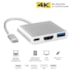 Adaptador Dex Usb Tipo-c Macho X Hdmi F Usb 3.0 Tipo C Hc-03