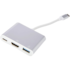 Adaptador Md9 Usb-c Para Hdmi Usb C Fêmea E Usb A Branco 7750