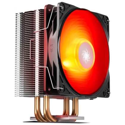 AIRCOOLER PARA PROCESSADOR DEEPCOOL GAMMAXX 400 V2 VERMELHO