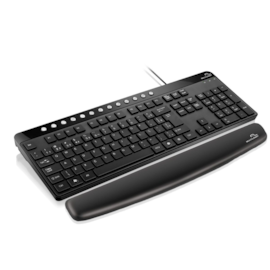 Apoio De Pulso Para Teclado Multi Preto 445 X 60 X 20mm Ac033