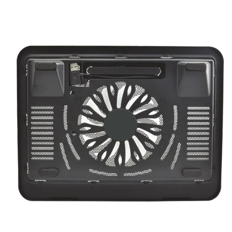 Base Notebook C3tech Nbc11 14" Usb 2.0 Fan 140mm Leds Azul Preto Nbc