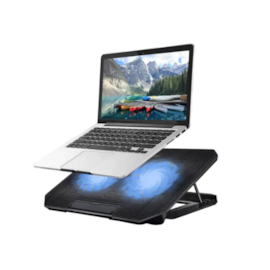Base Para Notebook B-Max Bm-763 17" Usb 2.0 Leds Azul 2 Fan 140Mm Preto