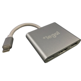 Cabo Adaptador +Legal Usb Tipo-c Para Hdmi F Usb 3.0 Tipo C