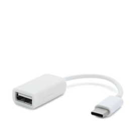 Cabo Adaptador Tipo C Otg Para Usb Branco S-K07