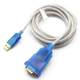Cabo Conversor Usb para Porta Serial Rs232 Db9 Macho Cor Azul Su-358