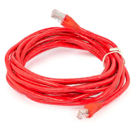 Cabo De Rede Plus Cable Patch Cord Cat5E 10M Vermelho Pc-Ethu100Rd