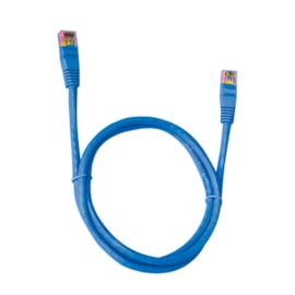 Cabo De Rede Plus Cable Patch Cord Cat6 1,5m Azul Pc-eth6u15bl