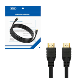 Cabo Hdmi 5m Preto Premium 4k Blindado Gold Full Knup Kp-yp5000