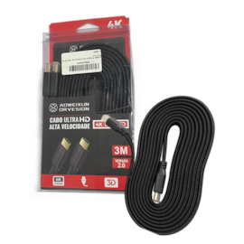 Cabo Hdmi Aoweixun Or Vesion Premium Gold Ultra Hd 4k 3,0 M 55025