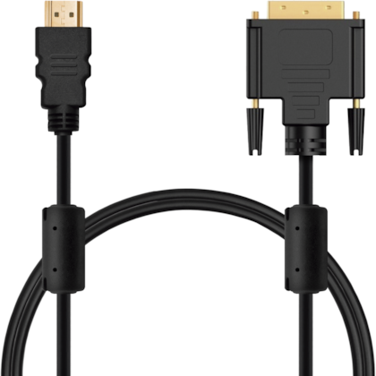 CABO HDMI PARA DVI-D MBTECH GOLD BLINDADO 2 METROS