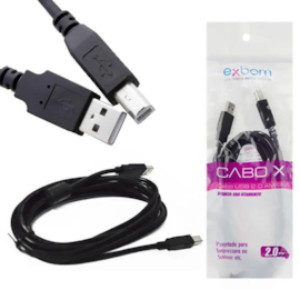 Cabo Usb Tipo Am/bm 5+ 2m