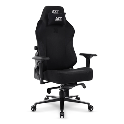 Cadeira Dt3 Sports Nero Racing Series Black Almofada Magnética Braços 4d Suporta Até 140kg