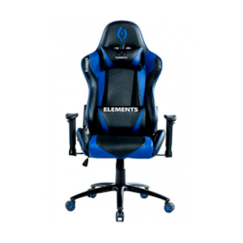 CADEIRA GAMER ALTO PADRÃO ELEMENTS VEDA ACQUA PRETO/AZUL - 63968