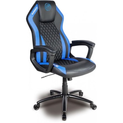 CADEIRA GAMER ELEMENTS ACQUA PRETO/AZUL 63586