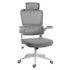 Cadeira Office Redragon Hela Suporta Até 130kg Ajuste Altura Cinza E Branco C214-w