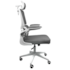 Cadeira Office Redragon Hela Suporta Até 130kg Ajuste Altura Cinza E Branco C214-w