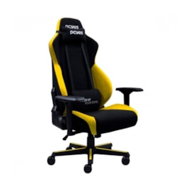 Cadeira Pcyes Mad Racer V8 Turbo Suporta Até 120kg Altura E Inclinação Descanso De Braço 4d Amarela V8tbmadam