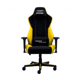 Cadeira Pcyes Mad Racer V8 Turbo Suporta Até 120kg Altura E Inclinação Descanso De Braço 4d Amarela V8tbmadam