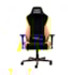 Cadeira Pcyes Mad Racer V8 Turbo Suporta Até 120kg Altura E Inclinação Descanso De Braço 4d Amarela V8tbmadam