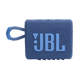 Caixa De Som Bluetooth Jbl Go3 Eco 4.2w Rms À Prova D'água Azul Jblgo3ecoblu