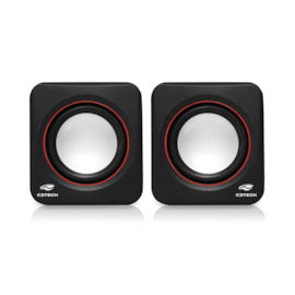 Caixa De Som C3Tech Stereo 2.0 3.5Mm Usb Preto Sp301Bk
