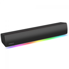 Caixa De Som Creative Soundbar Sound Blaster Gs3 Rgb 24w Usb Bluetooth P2 Preto 51mf8465aa000