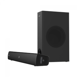 Caixa De Som Creative Soundbar Stage V2 Usb Bluetooth 5.0 160w Rms Com Controle Remoto Preto 2.1 51mf8375aa001