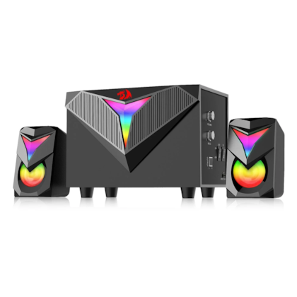 Caixa De Som E Subwoofer Redragon Toccata Rgb Usb 3.5 Mm 5W Sub 3W Caixa Gs700