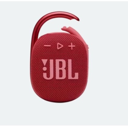 CAIXA DE SOM JBL CLIP 4 PORTATIL BLUETOOTH SPEAKER VERMELHO - JBLCLIP4RED