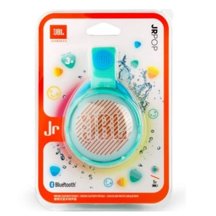 CAIXA DE SOM JBL JR POP BLUETOOTH VERDE JBLJRPOPTELAM