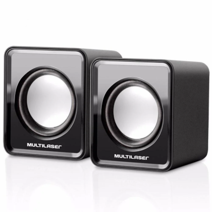 Caixa De Som Multilaser 2.0 3w Rms Usb E P2 Preto Sp144