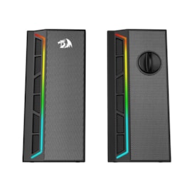 Caixa De Som Redragon Calliope Rgb Usb 3,5 Mm 2X 3W Stereo 2.0 Preto Gs580