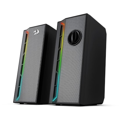 Caixa De Som Redragon Calliope Rgb Usb 3,5 Mm 2X 3W Stereo 2.0 Preto Gs580