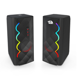 Caixa De Som Redragon Cipher Rgb Usb 3.5Mm 5W X2 Preto Gs522