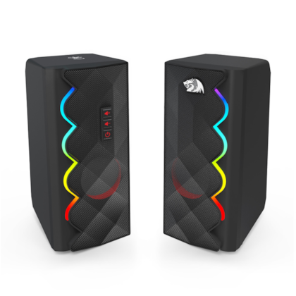 Caixa De Som Redragon Cipher Rgb Usb 3.5Mm 5W X2 Preto Gs522