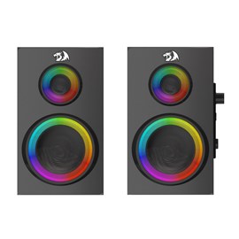 Caixa de Som Redragon Orchestra RGB Stereo 2.0 USB 3.5mm Bluetooth Preto Gs811