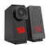 Caixa De Som Redragon Ranch Stereo 2.0 Usb P2 Preto Gs513