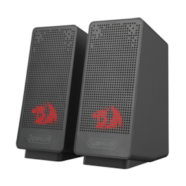 Caixa De Som Redragon Ranch Stereo 2.0 Usb P2 Preto Gs513