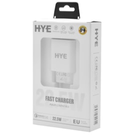 Carregador Hye 1 Entrada Usb 3.0 22.5w Branco Hyec77