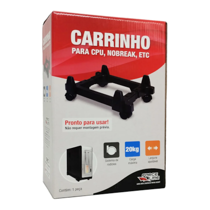 Carrinho Para Cpu Force Line com Rodinhas 4624
