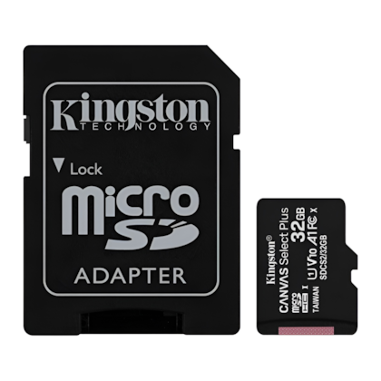 Cartão De Memória Kingston Canvas Select Plus 32gb 100mb/s C/ Adaptador Sdcs2/32gb