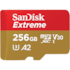 Cartão De Memória Sandisk Extreme Sdxc 256gb Class 10 190 Mb/s C/ Adaptador Sdsqxav-256g-gn6ma