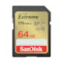 Cartão De Memória Sandisk Extreme Sdxc Uhs-i V30 64gb 170mbs Sdsdxv2-064g-gncin