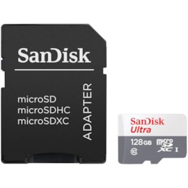 Cartão De Memória Sandisk Ultra 128gb 100 Mb/s C/ Adaptador Sdsqunr-128g-gn3ma