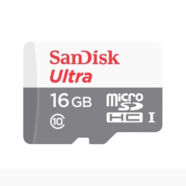 Cartão De Memória Sandisk Ultra+ 16gb Classe 10 Com Adaptador 80mbs Sdsquns-016g-gn3ma