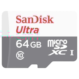 Cartão De Memória Sandisk Ultra 64gb 100 Mb/s C/ Adaptador Sdsqunr-064g-gn3ma