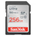 Cartão De Memória Sandisk Ultra Sdxc 256gb Class 10 150 Mb/s C/ Adaptador Sdsdunc-256g-gn6in