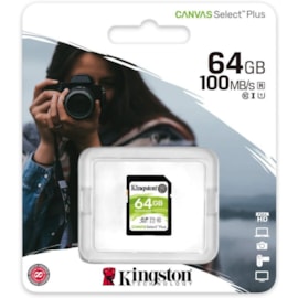 Cartão De Memória Sd 64gb Canvas Select Plus Leitura 100mb/s Classe 10 Sds2/64gb